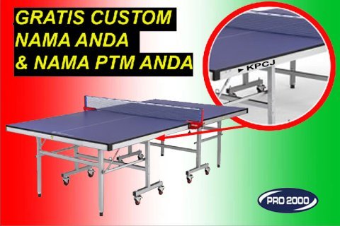 Tenis meja pingpong gratis costum nama