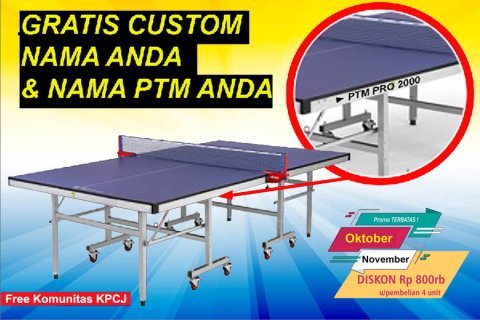Tenis meja pingpong gratis costum nama