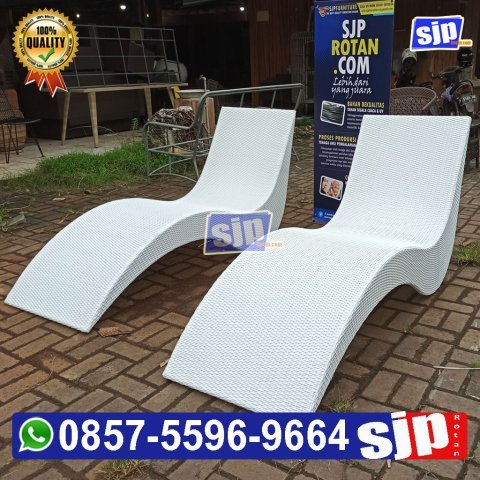 pabrik pengrajin produsen sunbed pool rattan syentetic sun lounger sunbed daybed rotan sintetis berbagai model promo akhir tahun